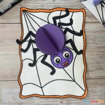Halloween Spider Craft Template