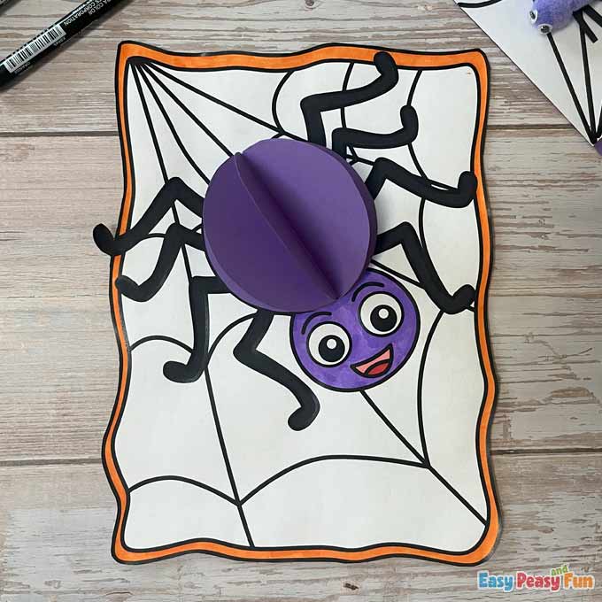 Halloween Spider Paper Craft