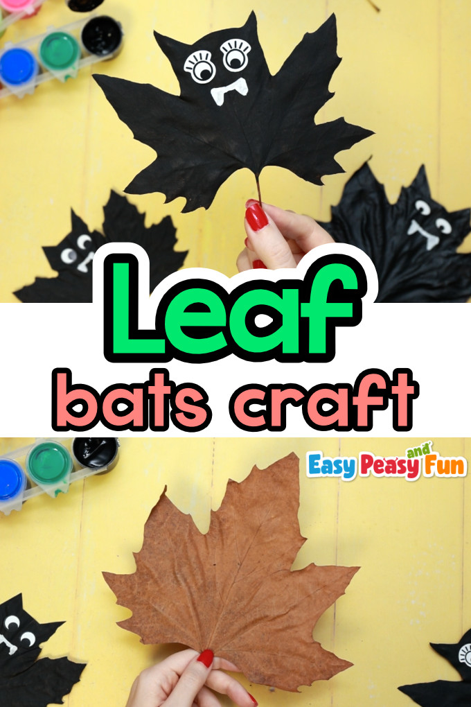 Leaf Bats Craft for Kids
