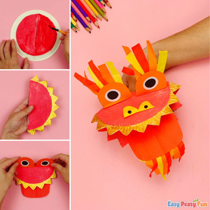 Paper Plate Chinese Dragon Craft - Easy Peasy and Fun