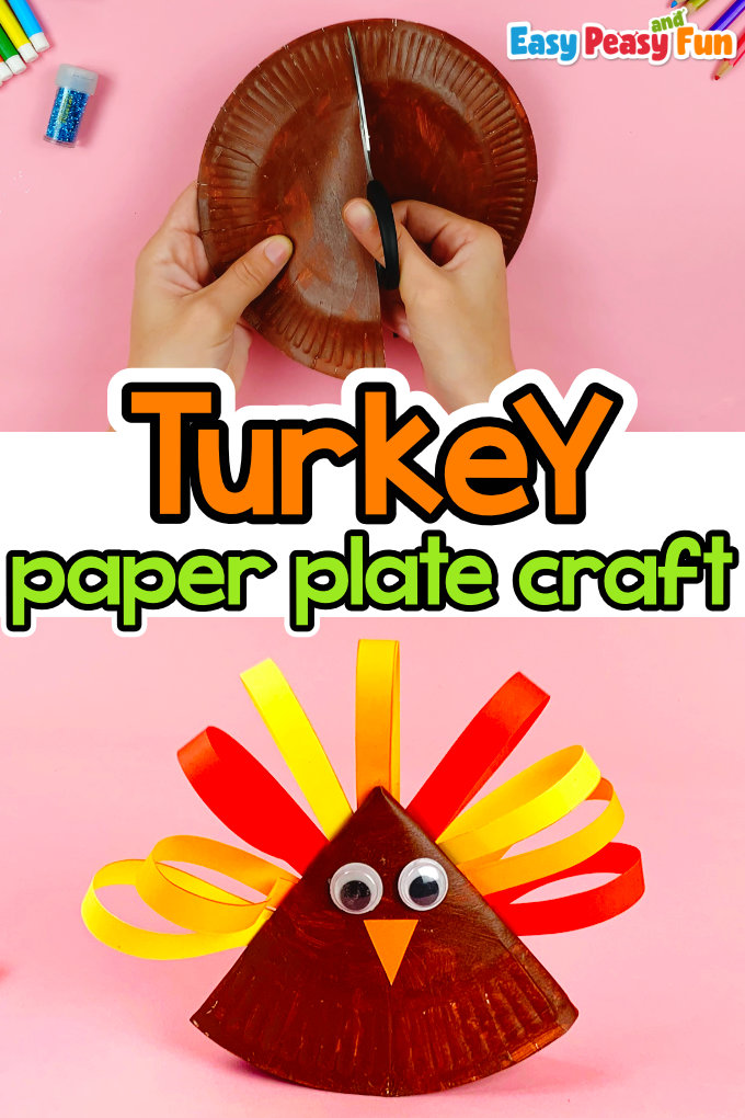 Rocking Paper Plate Turkey Craft for Kids