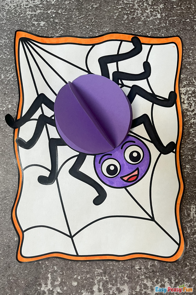 Spider Craft Template