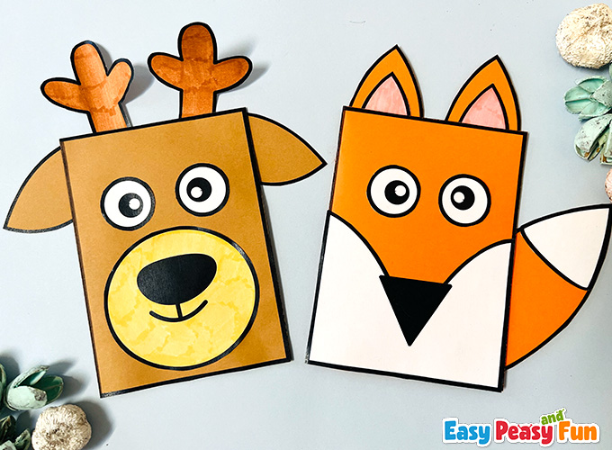 Build a Forest Animal Puppet Template