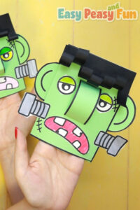 Build a Frankenstein Puppet Template - Easy Peasy and Fun