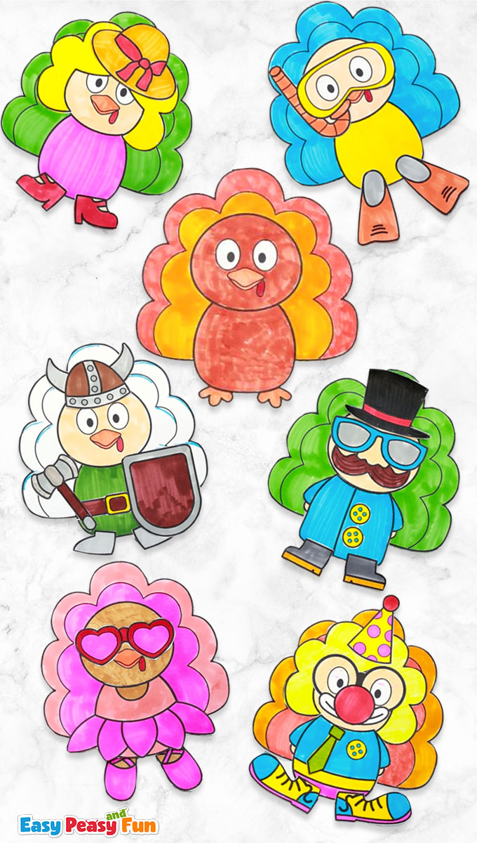Disguise a Turkey Ideas for November crafts