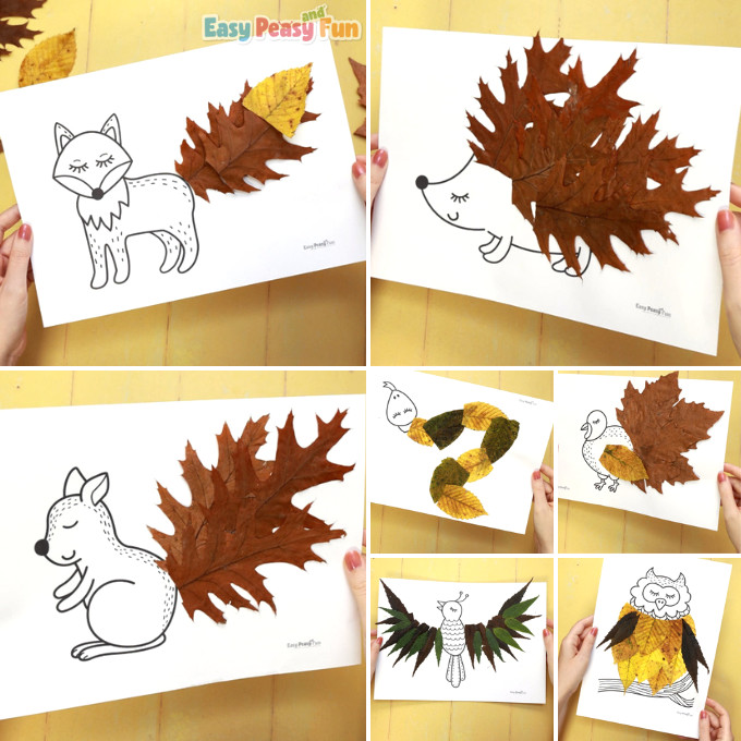 Fall Leaf Art With Printable Prompts