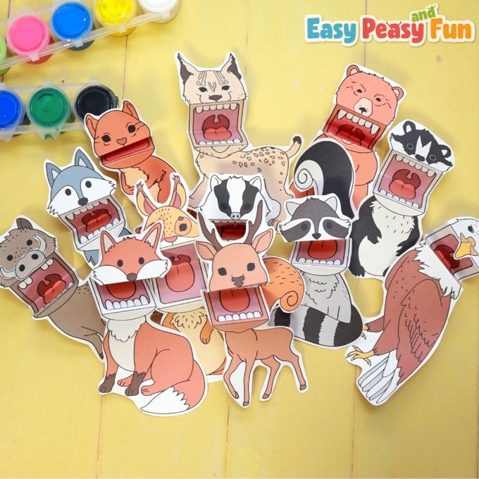 Forest Animals Puppets