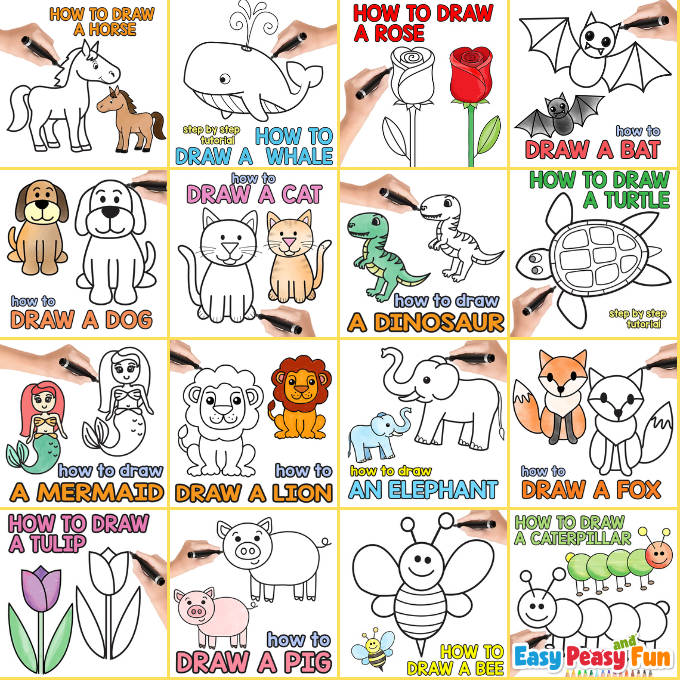 Tiger Drawing for Kids | Tiger Drawing for Kids Free Printable PDF-saigonsouth.com.vn