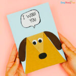 I Woof You DIY Valentines Day Card Craft