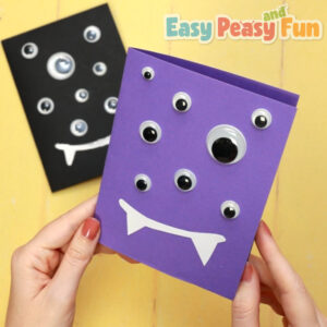 Last Minute DIY Halloween Card with Googly Eyes