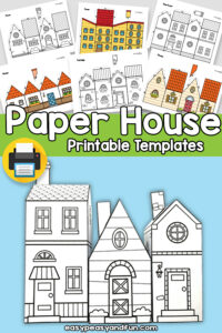 3D Printable Paper House Templates (Free Printable) - Easy Peasy and Fun