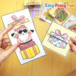 Printable Christmas Surprise Cards Template Santa