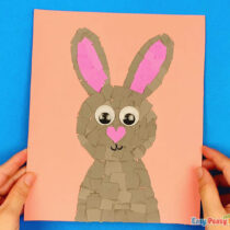 Paper Collage Bunny Craft