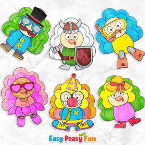 Turkey in Disguise Printable Templates - Free - Easy Peasy and Fun