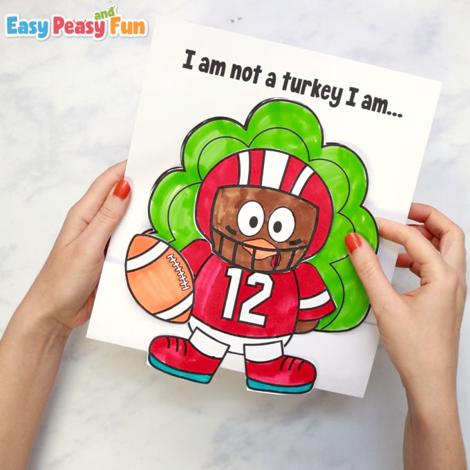 Turkey in Disguise Football Player
