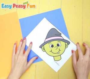 Curly Paper Witch (With Craft Template) - Easy Peasy and Fun