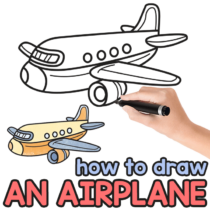 How to Draw an Airplane – Step by Step Drawing Tutorial