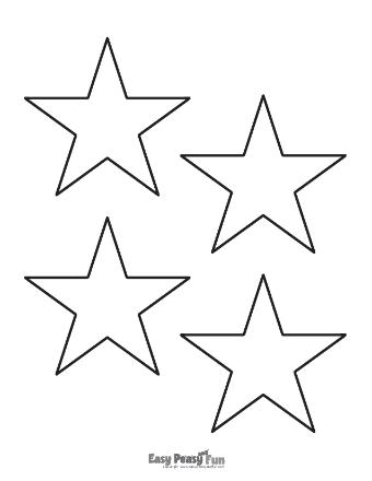 Free Printable Star Templates - Easy Peasy and Fun