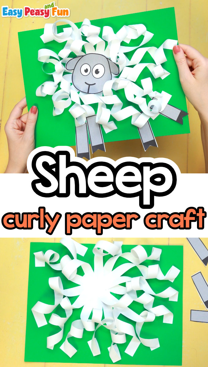 Curly Sheep Paper Craft for Kids