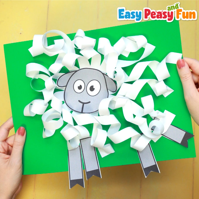 Curly Sheep Paper Craft