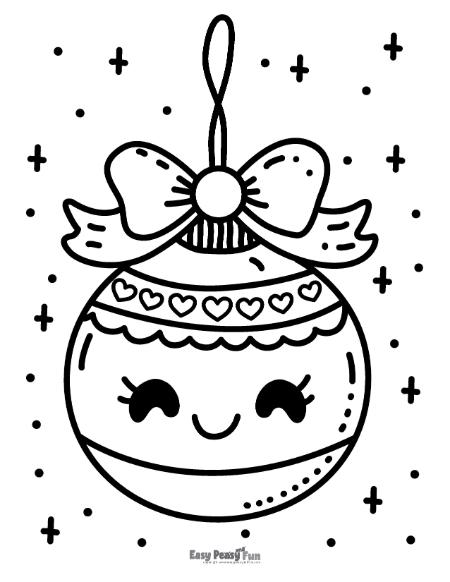 Image of Christmas Ornament to Color