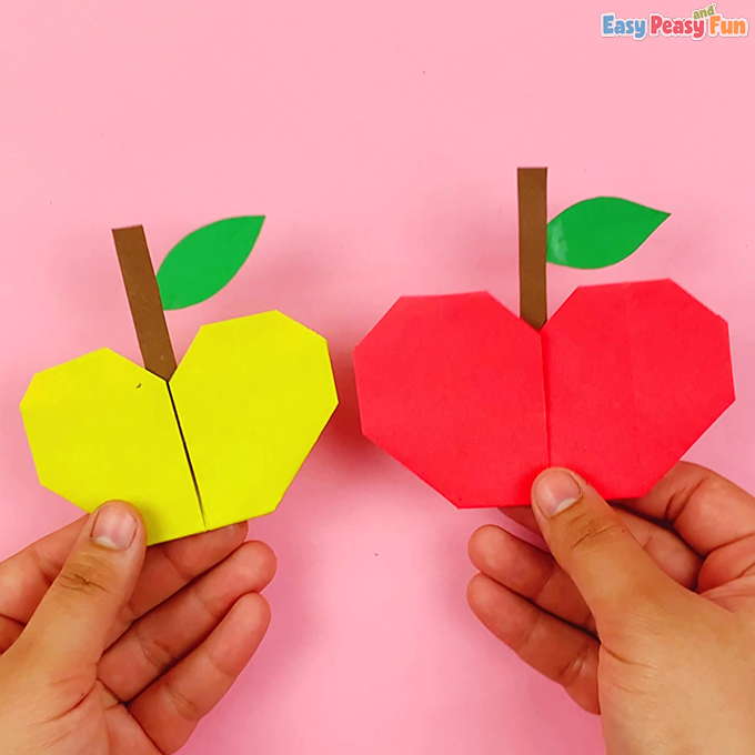 How To Make An Origami Apple Step By Step Folding Instructions Easy 