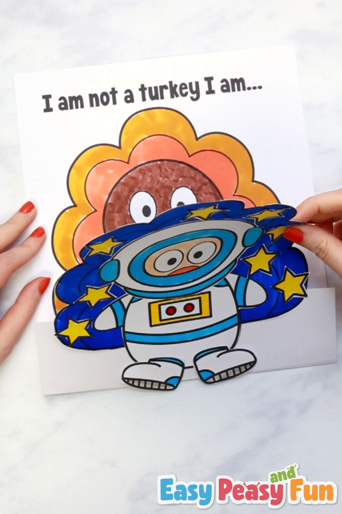 Disguise a Turkey as an Astronaut Printable
