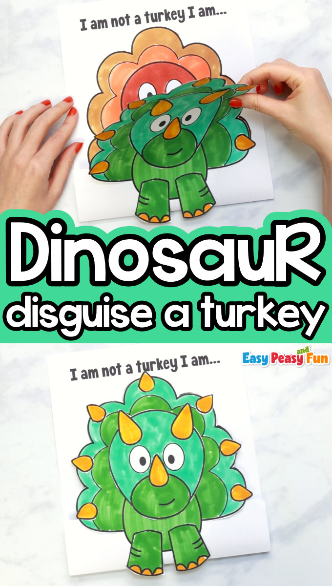 Disguise a Turkey as a Dinosaur Printable Template
