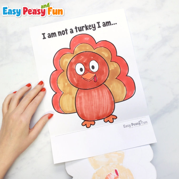 Disguise a Turkey as a Police Officer Printable Paper Craft for Kids