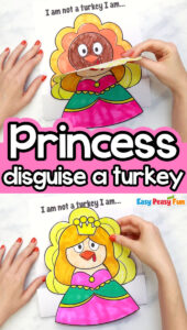 Disguise a Turkey as a Princess Printable Template - Easy Peasy and Fun