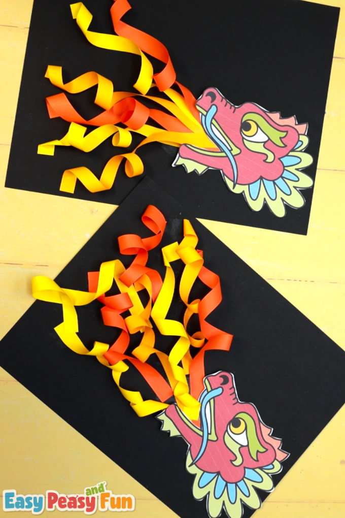 Fire Breathing Chinese Dragon Paper Craft