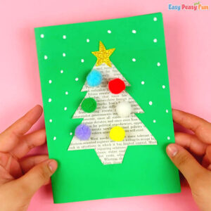 Handmade Newspaper Xmas Craft