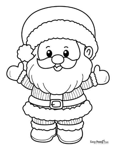Santa Claus Coloring Page Image to Color
