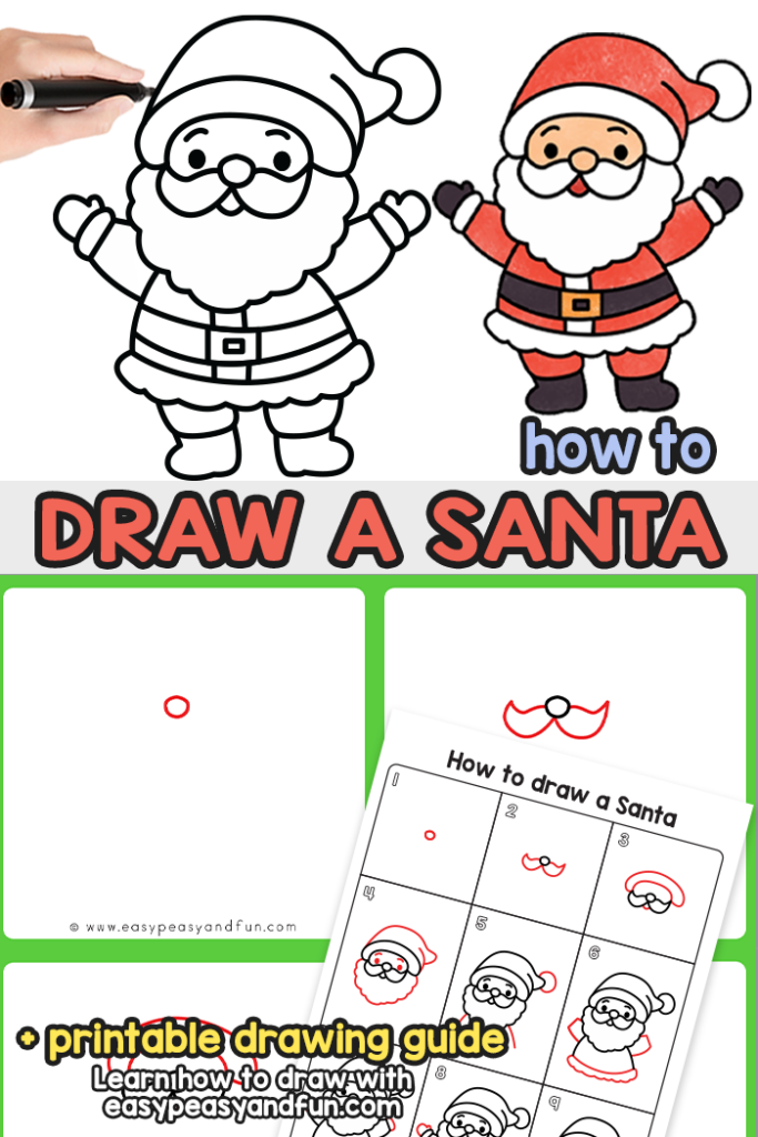 Christmas Drawing Santa' Mug | Spreadshirt-saigonsouth.com.vn