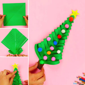 Paper Christmas Tree Craft - Easy Peasy and Fun