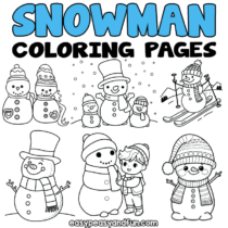 Printable Snowman Coloring Pages – Lots of Free Sheets