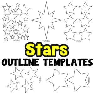 Printable Star Outline Templates