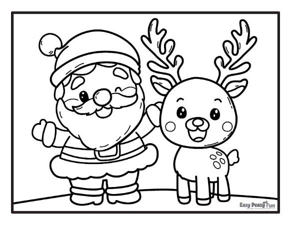 Christmas Duo Coloring Page