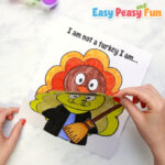 Turkey in Disguise Witch Printable