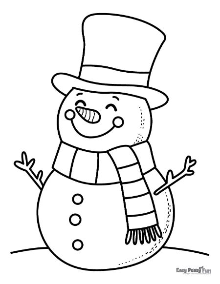 Happy Snowman Illustration