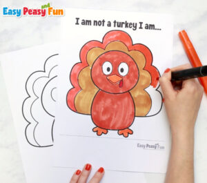 Disguise a Turkey as a Santa Printable Template - Easy Peasy and Fun