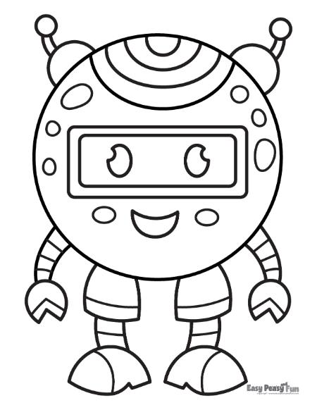 Rounded robot image to color