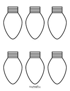 Free Printable Christmas Light Templates - Easy Peasy and Fun