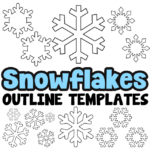 Printable Snowflake Outline Templates