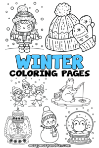 Printable Winter Coloring Pages - Lots of Free Sheets - Easy Peasy and Fun