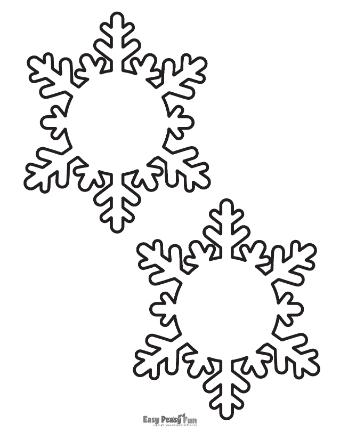 Snowflake Outline Large 6