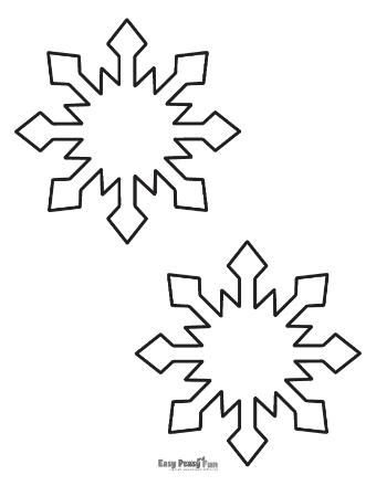 Snowflake Outline Large 8