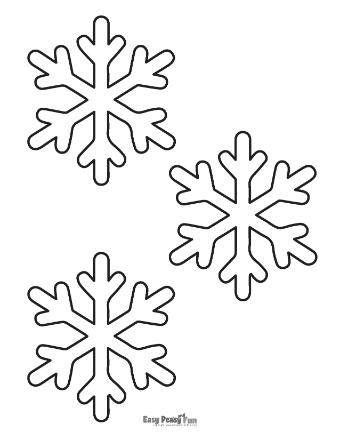 Snowflake Outline Medium 1