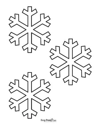 Snowflake Outline Medium 2