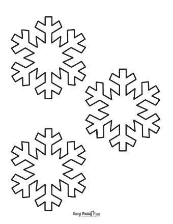Snowflake Outline Medium 4